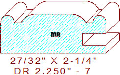 Drawer Front Moulding 2-1/4" - 7