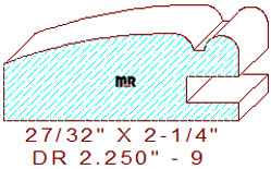 Drawer Front Moulding 2-1/4" - 9 Drawer Front Moulding 2-1/4" - 9