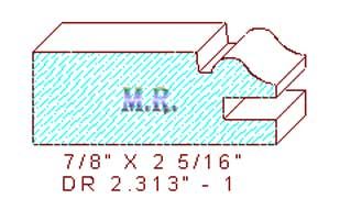 Cabinet Door Moulding 2-5/16" - 1 Cabinet Door Moulding 2-5/16" - 1