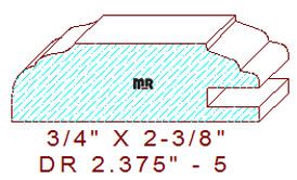Cabinet Door Moulding 2-3/8" - 5 Cabinet Door Moulding 2-3/8" - 5