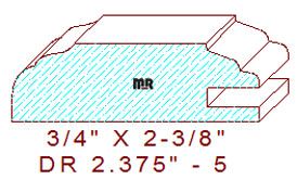 Cabinet Door Moulding 2-3/8" - 5