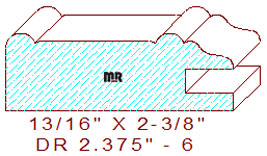 Drawer Front Moulding 2-3/8" Drawer Front Moulding 2-3/8"
