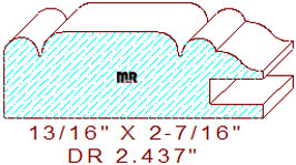 Cabinet Door Moulding  2-7/16"