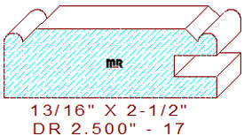 Cabinet Door Moulding 2-1/2" - 17 Cabinet Door Moulding 2-1/2" - 17