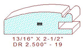 Cabinet Door Moulding 2-1/2" - 19