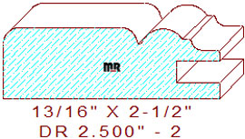 Cabinet Door Moulding 2-1/2" - 2