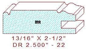 Cabinet Door Moulding 2-1/2" - 22