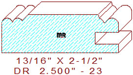Cabinet Door Moulding 2-1/2" - 23 Cabinet Door Moulding 2-1/2" - 23