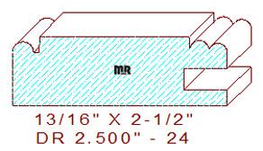 Cabinet Door Moulding 2-1/2" - 24