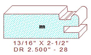 Cabinet Door Moulding 2-1/2" - 28 Cabinet Door Moulding 2-1/2" - 28