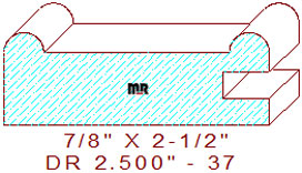 Cabinet Door Moulding 2-1/2" - 37 Cabinet Door Moulding 2-1/2" - 37