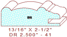 Cabinet Door Moulding 2-1/2" - 41