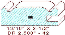 Cabinet Door Moulding 2-1/2" - 42