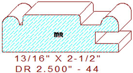 Cabinet Door Moulding 2-1/2" - 44 Cabinet Door Moulding 2-1/2" - 44
