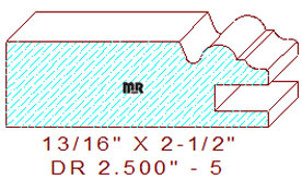 Cabinet Door Moulding 2-1/2" - 5 Cabinet Door Moulding 2-1/2" - 5