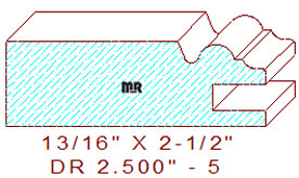 Cabinet Door Moulding 2-1/2" - 5