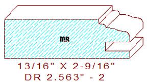 Cabinet Door Moulding 2-9/16" - 2