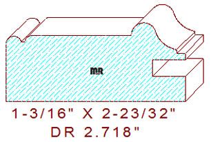 Cabinet Door Moulding 2-23/32"