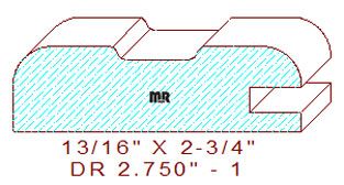 Cabinet Door Moulding 2-3/4" - 1 Cabinet Door Moulding 2-3/4" - 1