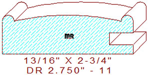 Cabinet Door Moulding 2-3/4" - 11