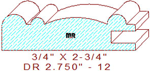 Cabinet Door Moulding 2-3/4" - 12
