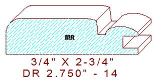 Cabinet Door Moulding 2-3/4" - 14 Cabinet Door Moulding 2-3/4" - 14