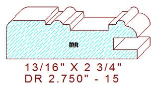 Cabinet Door Moulding 2-3/4" - 15 Cabinet Door Moulding 2-3/4" - 15