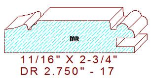 Cabinet Door Moulding 2-3/4" - 17