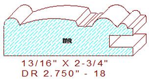 Cabinet Door Moulding 2-3/4" - 18 Cabinet Door Moulding 2-3/4" - 18