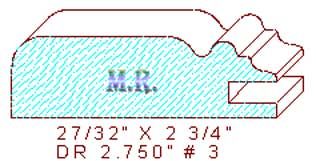 Cabinet Door Moulding 2-3/4" - 3