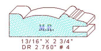 Cabinet Door Moulding 2-3/4" - 4
