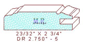 Cabinet Door Moulding 2-3/4" - 5