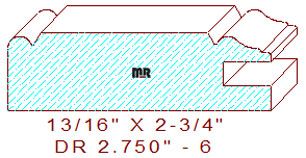 Cabinet Door Moulding 2-3/4" - 6 Cabinet Door Moulding 2-3/4" - 6