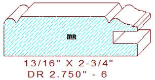 Cabinet Door Moulding 2-3/4" - 6