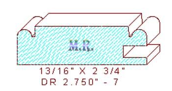 Cabinet Door Moulding 2-3/4" - 7 Cabinet Door Moulding 2-3/4" - 7