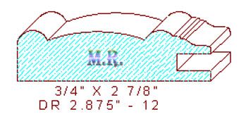 Cabinet Door Moulding 2-7/8" - 12