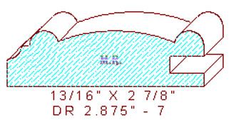 Cabinet Door Moulding 2-7/8" - 7