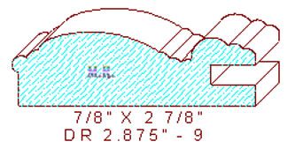 Cabinet Door Moulding 2-7/8" - 9