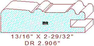 Cabinet Door Moulding 2-29/32"