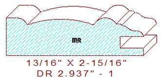 Cabinet Door Stile/Rail 2-15/16" - 1