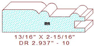 Cabinet Door Moulding 2-15/16" - 10 Cabinet Door Moulding 2-15/16" - 10