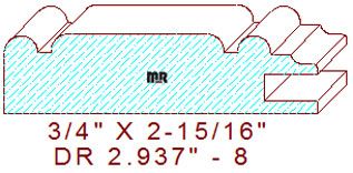 Cabinet Door Moulding 2-15/16" - 8