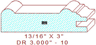 Cabinet Door Moulding 3" - 10