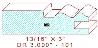 Cabinet Door Moulding 3" - 101