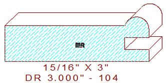 Cabinet Door Moulding 3" - 104