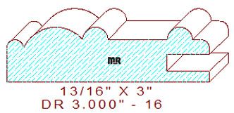 Cabinet Door Moulding 3" - 16