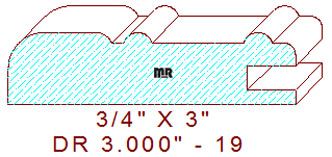 Cabinet Door Moulding 3" - 19 Cabinet Door Moulding 3" - 19