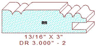 Cabinet Door Moulding 3" - 2