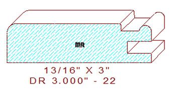 Cabinet Door Moulding 3" - 22 