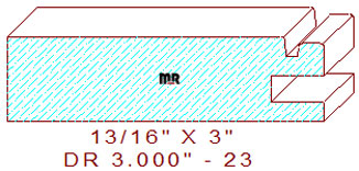 Cabinet Door Moulding 3" - 23